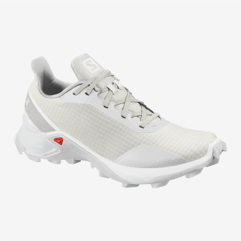 Salomon ALPHACROSS W Womens Hiking Shoes White UK BFUD